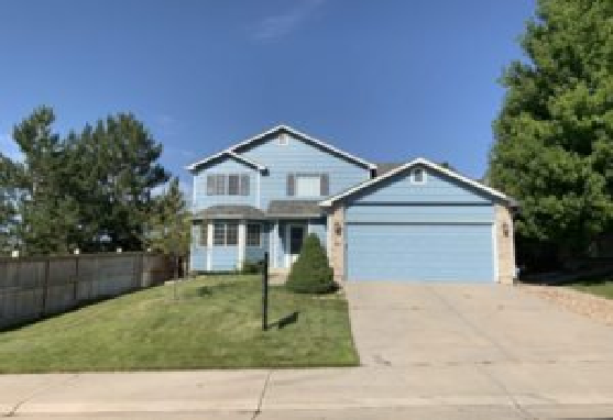 small blue exterior home in the canterberry neighborhood