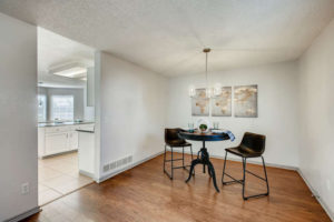 dining room and updated light fixtures. opens to the living room 