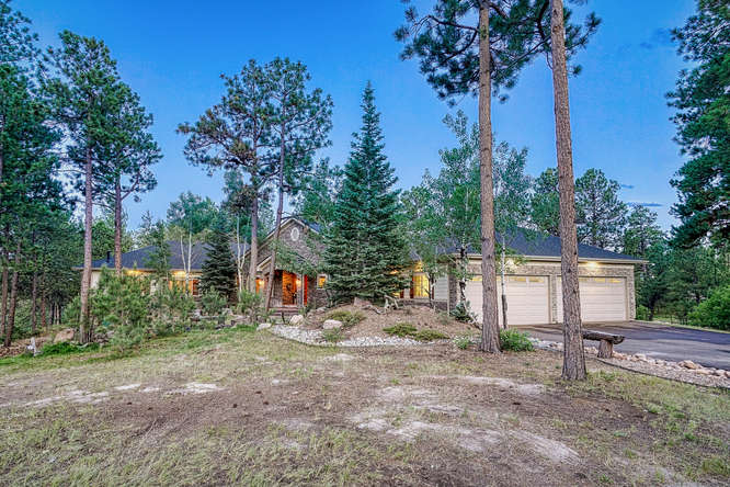 home in the trees masterpiece on acreage in colorado