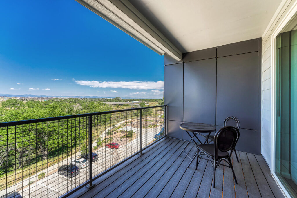 unobstructed views of rocky mountains at luxury condo