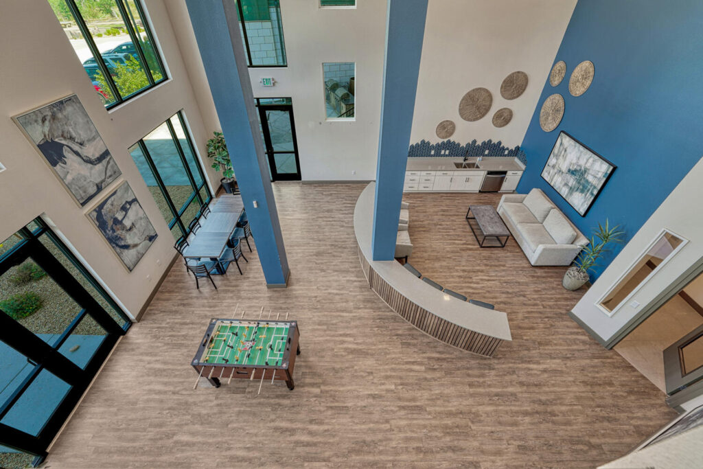 community / meeting room at the trails at westcreek condos in parker