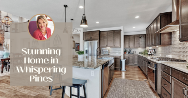 blog cover photo of gorgeous kitchen of home for sale in whispering pines neighborhood in aurora co