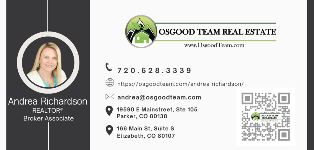 email signature card for Parker, CO real estate agent Andrea Richardson