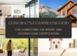 blog cover celebrating real estate agent leanne osgood completing her resort and second home designation