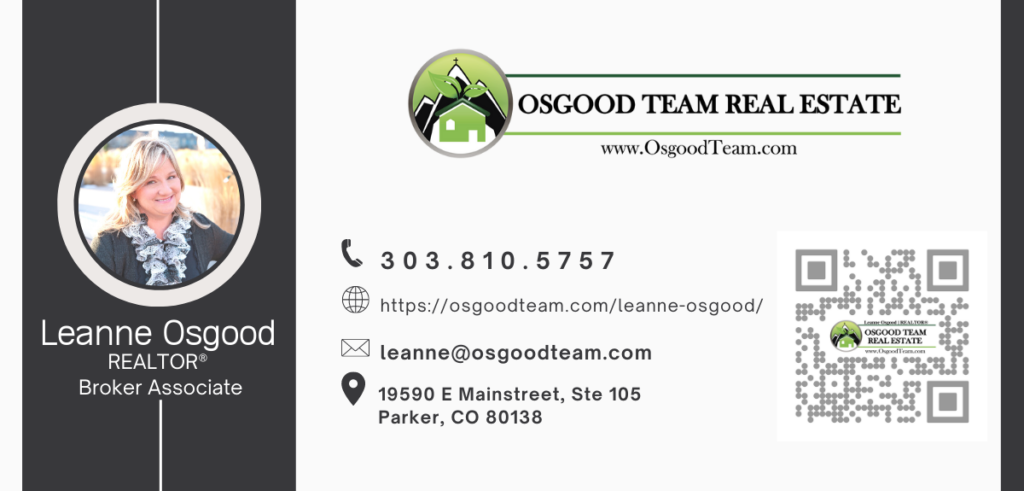 email signature card for parker real estate agent Leanne Osgood