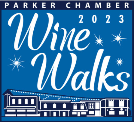 2023 Parker chamber of commerce wine walks logo