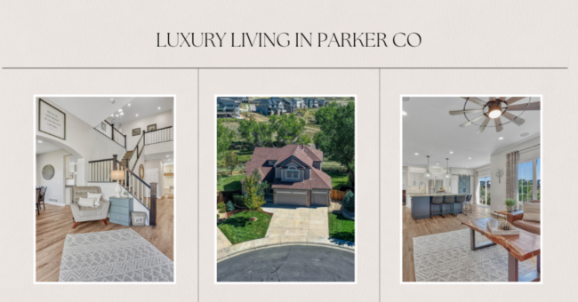 blog cover for luxury living in the hidden river neighborhood in parker colo