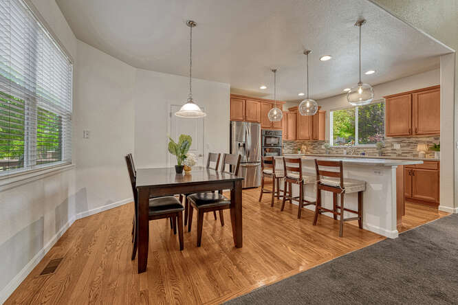 eat in kitchen in luxury home