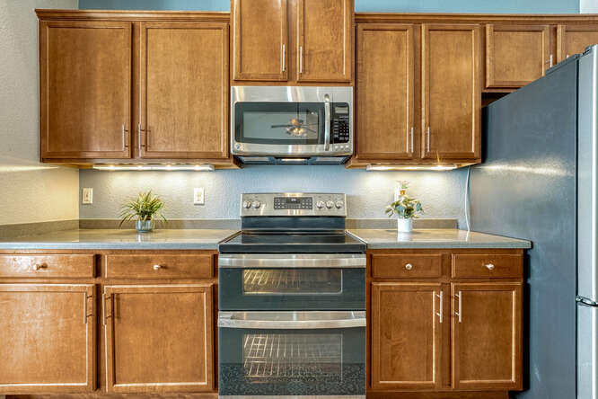 kitchen in parker co with 42" cabinets