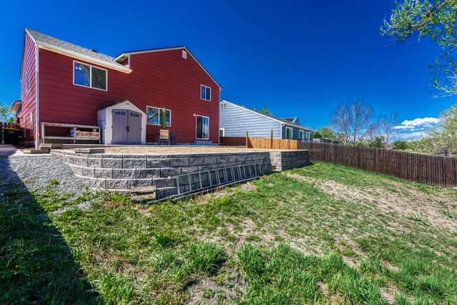 terraced backyard