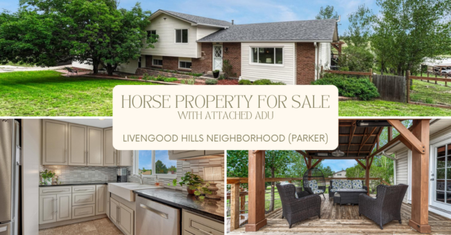 blog cover for horse property with ADU for sale in parker co